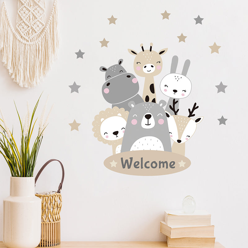 African Animals Wall Stickers — Set of 2