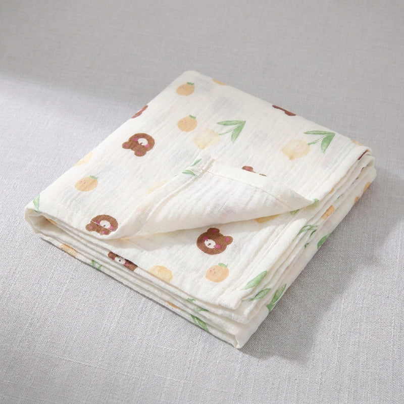 Double-Layer Swaddle Blanket — Soft Cotton Muslin